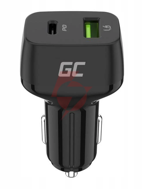Ładowarka samochodowa green cell 48w 1x usb-c 1x usb-a power delivery 30w quick charge 3.0 cad33