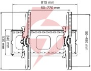 Uchwyt tv ścienny led/lcd art 32-100