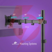 Uchwyt biurkowy przegubowy na 1 monitor spacetronik spa-112