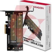 Adapter axagon pcem2-d pcie nvme + sata m.2