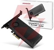 Adapter axagon pcem2-dc pci-e x4 na m.2 nvme z chłodzeniem