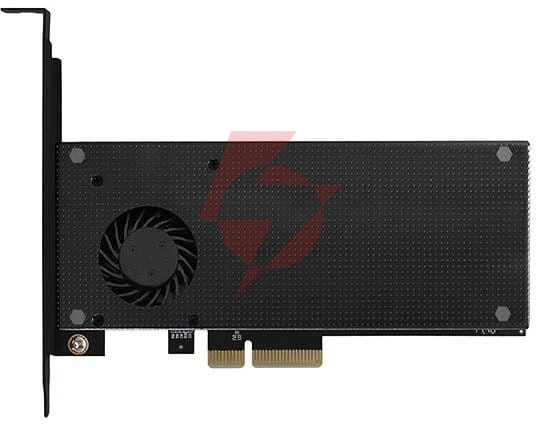 Adapter axagon pcem2-dc pci-e x4 na m.2 nvme z chłodzeniem