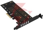 Adapter axagon pcem2-dc pci-e x4 na m.2 nvme z chłodzeniem