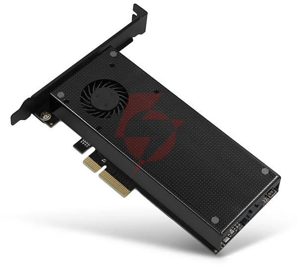 Adapter axagon pcem2-dc pci-e x4 na m.2 nvme z chłodzeniem