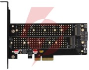 Adapter axagon pcem2-dc pci-e x4 na m.2 nvme z chłodzeniem