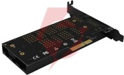 Adapter axagon pcem2-dc pci-e x4 na m.2 nvme z chłodzeniem