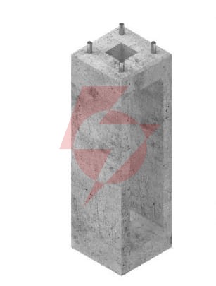 Fundament prefabrykowany ats fp1 pod słup ats