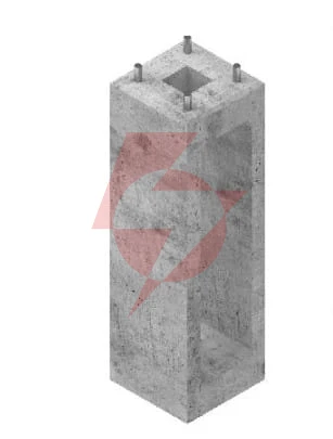 Fundament prefabrykowany ats fp1 pod słup ats