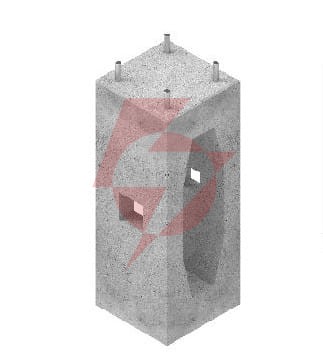 Fundament prefabrykowany ats fp2 pod słup ats