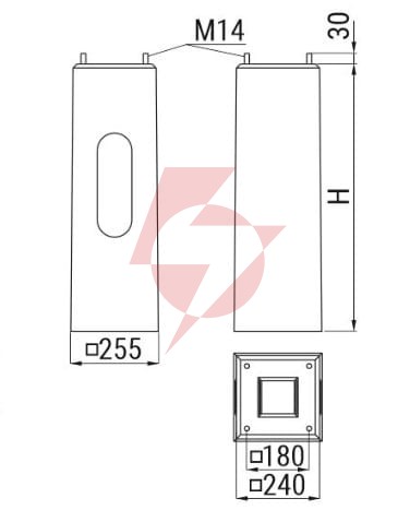 Fundament prefabrykowany ats fp3 pod słup ats