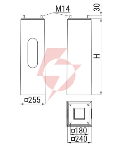 Fundament prefabrykowany ats fp3 pod słup ats