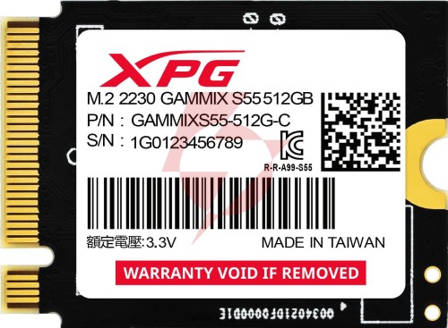 Dysk ssd adata xpg gammix s55 512gb m2230