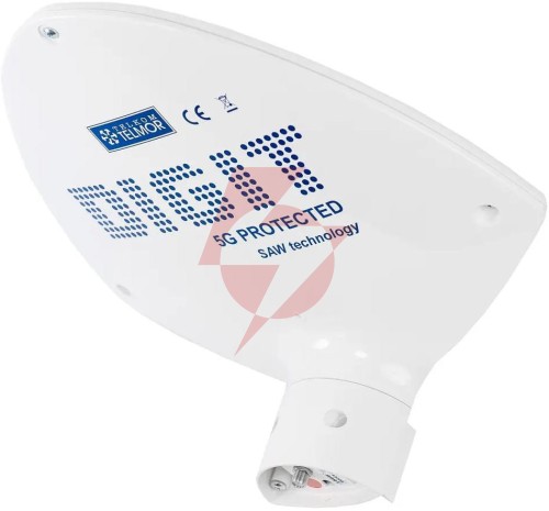 Antena szerokopasmowa dvb-t/t2 digit activa 5g telmor biała