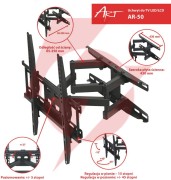 Uchwyt tv ścienny led/lcd art 23-60