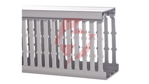 tehalit Kanał grzebieniowy BA7A 60x100mm PVC szary BA7A100060 /2m/