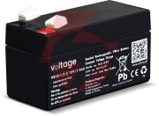 Akumulator agm voltage 12v 1,2ah ve12-1.2 (żywotność 6-9 lat)