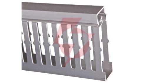 tehalit Kanał grzebieniowy BA7A 25x80mm PVC szary BA7A80025 /2m/