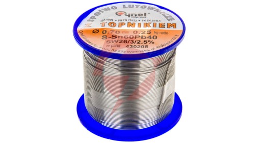 Drut do lutowania 0.7mm 250g DW 0.70/TLR E05ML-01010200501