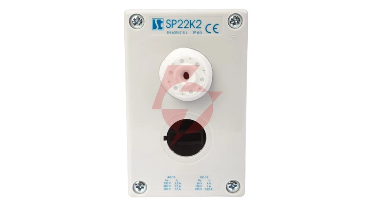 Obudowa kasety 2-otworowa 22mm szara IP65 SP22K200