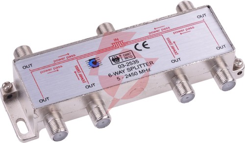 Rozgałęźnik splitter 5-2450 mhz 6-drożny cabletech