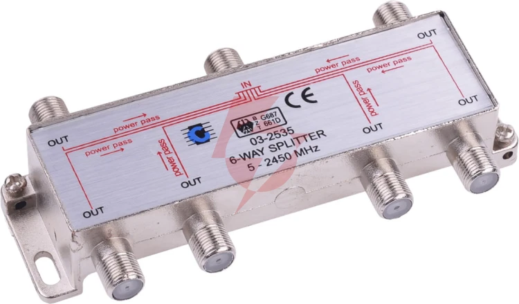 Rozgałęźnik splitter 5-2450 mhz 6-drożny cabletech