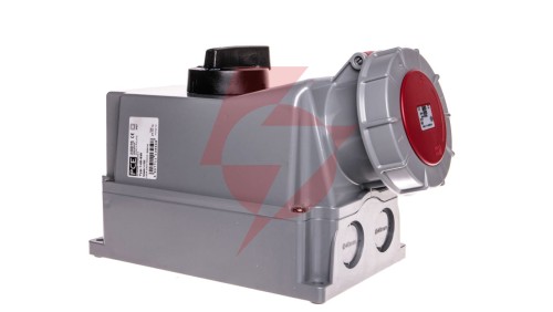 Zestaw instalacyjny z gniazdem 125A 5P (0-1) czerwony 145-6w