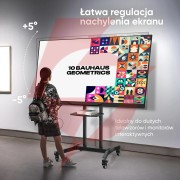 Mobilny stojak do tv 50"-90" do 90 kg onkron ts1891 czarny