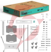 Mobilny stojak do tv 50"-86" do 90 kg onkron ts1881 biały