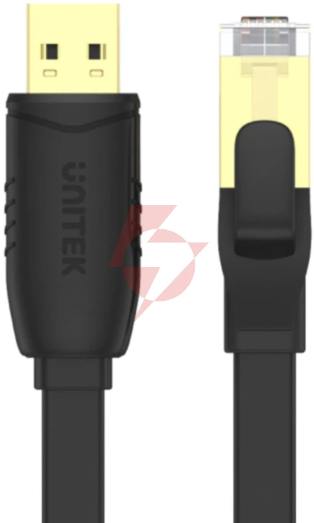 Kabel unitek y-sp02001b rj-45 na usb-a konsolowy 1,8m