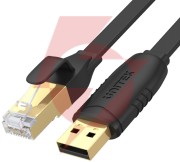 Kabel unitek y-sp02001b rj-45 na usb-a konsolowy 1,8m