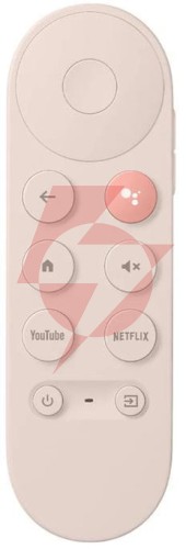 Odtwarzacz multimedialny google chromecast 4k z google tv różowy