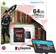 Karta pamięci microsd kingston canvas go plus microsdxc c10 uhs-i 64gb