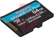 Karta pamięci microsd kingston canvas go plus microsdxc c10 uhs-i 64gb