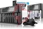 Ładowarka do akumulatorków cylindrycznych li-ion oraz ni-mh everactive uc-800