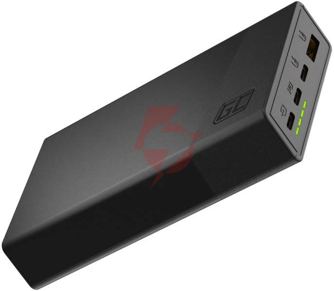Powerbank green cell powerplay20s 20000mah pd 22,5w qc 3.0 3x usb-c czarny