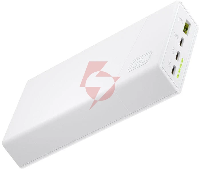 Powerbank green cell powerplay20s 20000mah pd 22,5w qc 3.0 3x usb-c biały