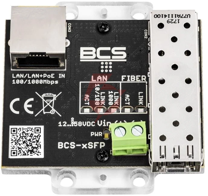 Gigabitowy media konwerter bcs power bcs-xsfp