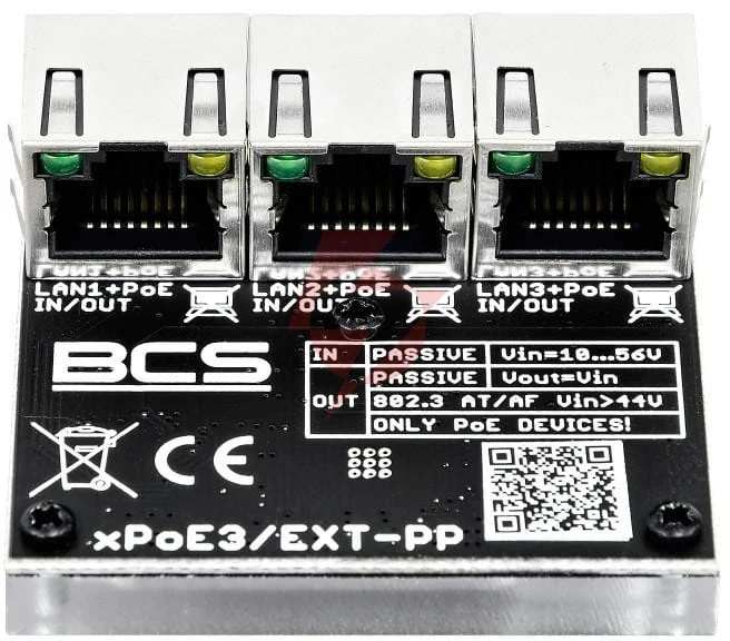 Switch poe bcs power bcs-xpoe3/ext-pp