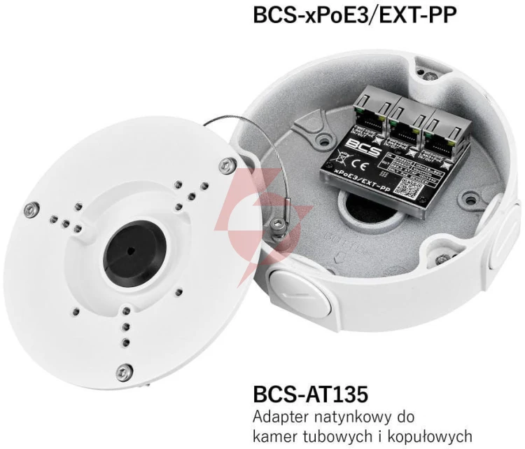 Switch poe bcs power bcs-xpoe3/ext-pp