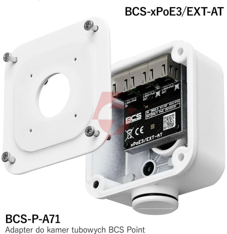 Switch poe  bcs power bcs-xpoe3/ext-at