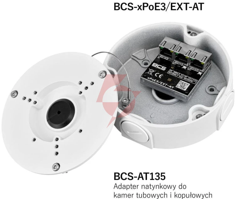 Switch poe  bcs power bcs-xpoe3/ext-at