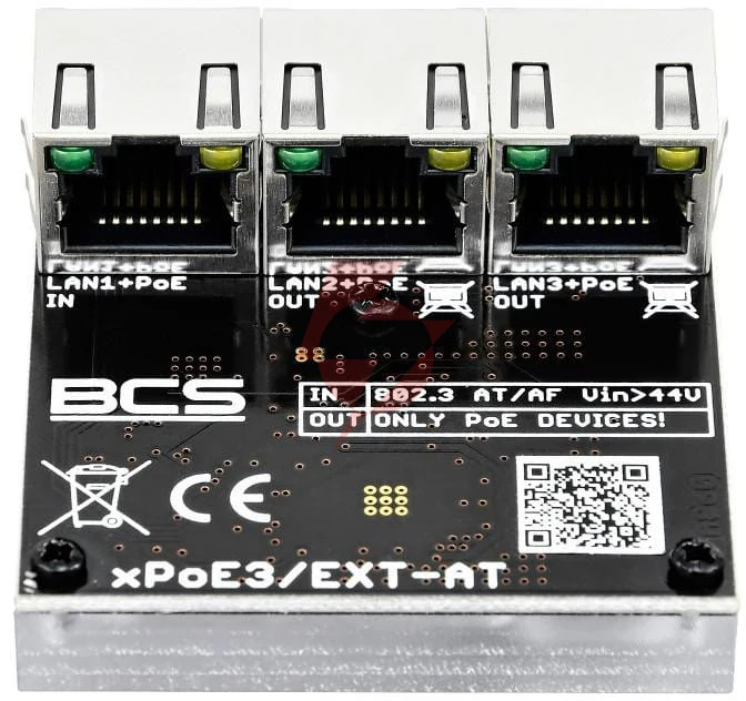 Switch poe  bcs power bcs-xpoe3/ext-at