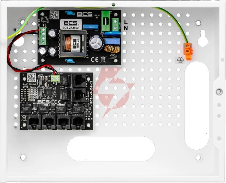Zestaw do zasilania kamer ip bcs power bcs-ip4/e-s