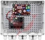 System zasilania do 5 kamer ip ze switchem poe w obudowie zewnętrznej bcs power bcs-ip4/z/e-s