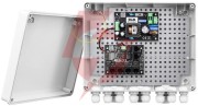 System zasilania do 5 kamer ip ze switchem poe w obudowie zewnętrznej bcs power bcs-ip4/z/e-s