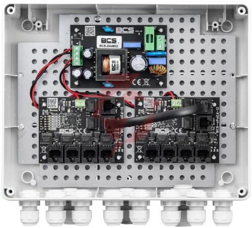 Zestaw do zasilania kamer ip bcs power bcs-ip8/z/e-s