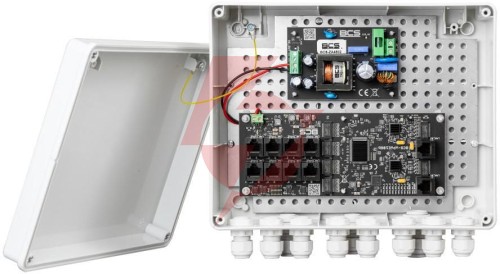 Zestaw do zasilania kamer ip bcs power bcs-ip8gb/z/e-s