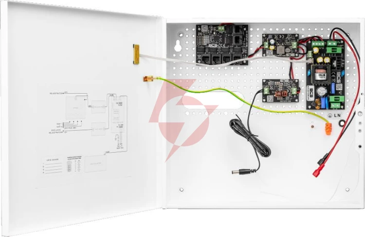 Zestaw do zasilania buforowego 5 odbiorników poe bcs power bcs-ups/ip4/e-s