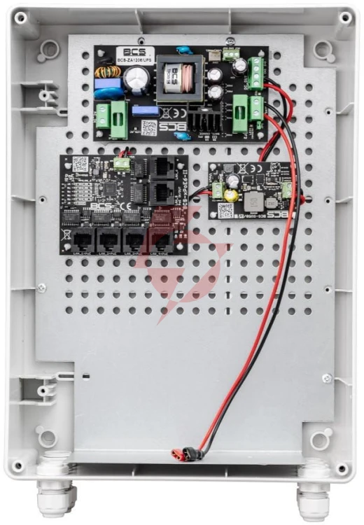 Zestaw do zasilania buforowego 5 odbiorników poe bcs power bcs-ups/ip4/z/e-s