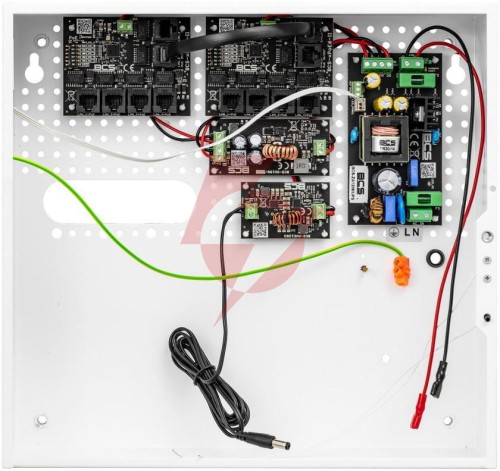 Zestaw do zasilania buforowego 9 odbiorników poe bcs power bcs-ups/ip8/e-s